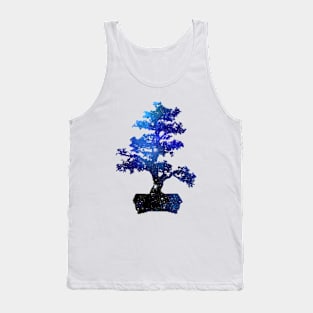 Bonsai Tree Galaxy Space Design Tank Top